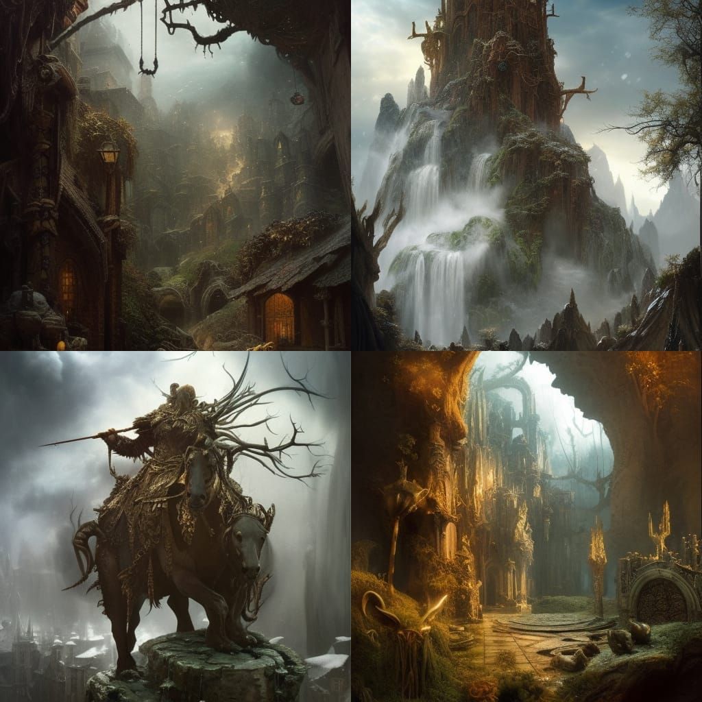 Jadis and Ginarrbrik: Chronicles of Narnia Digital Art