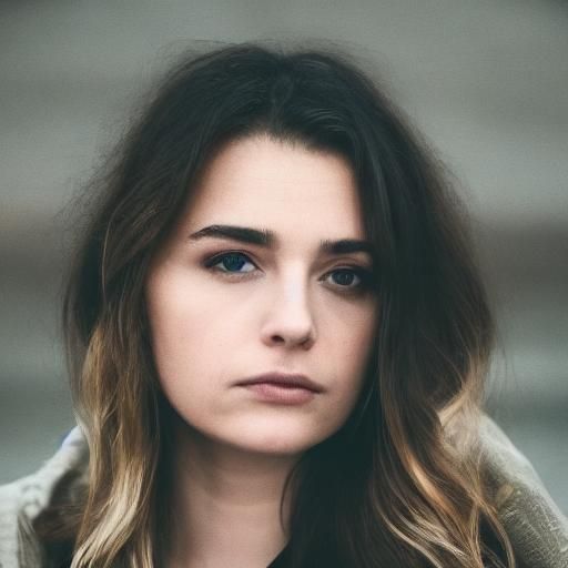 Cinematic Portrait of a Woman in the Dark