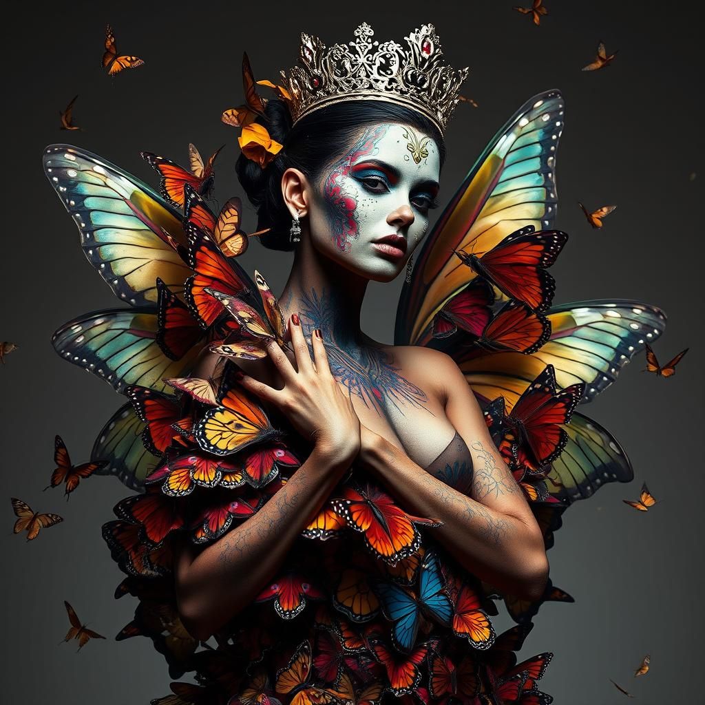 Butterfly Gown: A Theatrical Haute Couture Vision