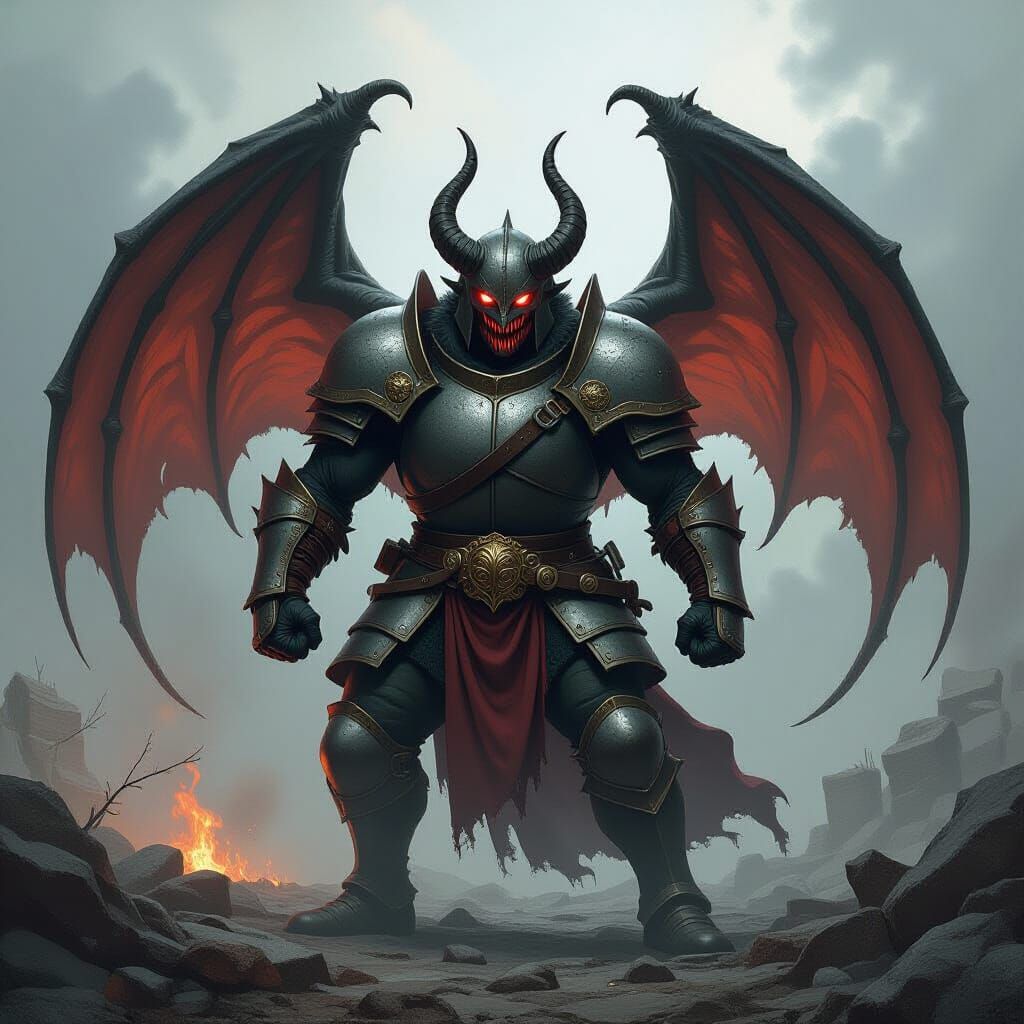 Smashball80 Text in Horror Gustave Doré Style