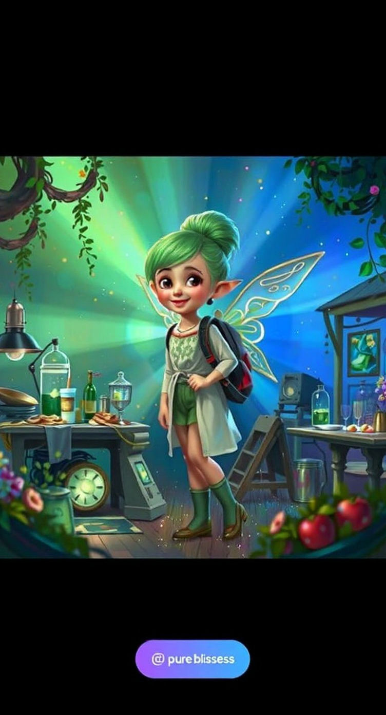 Joyful Portrait in Golden Hour Light, Impressionistic Style