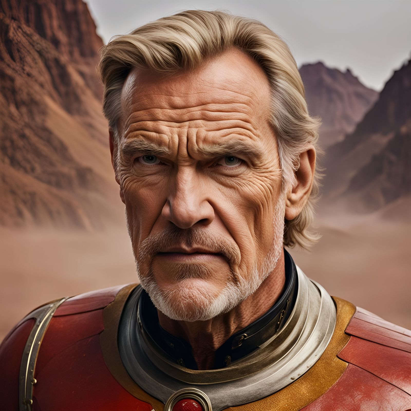 Classic Portrait of Flash Gordon in Studio Lighting