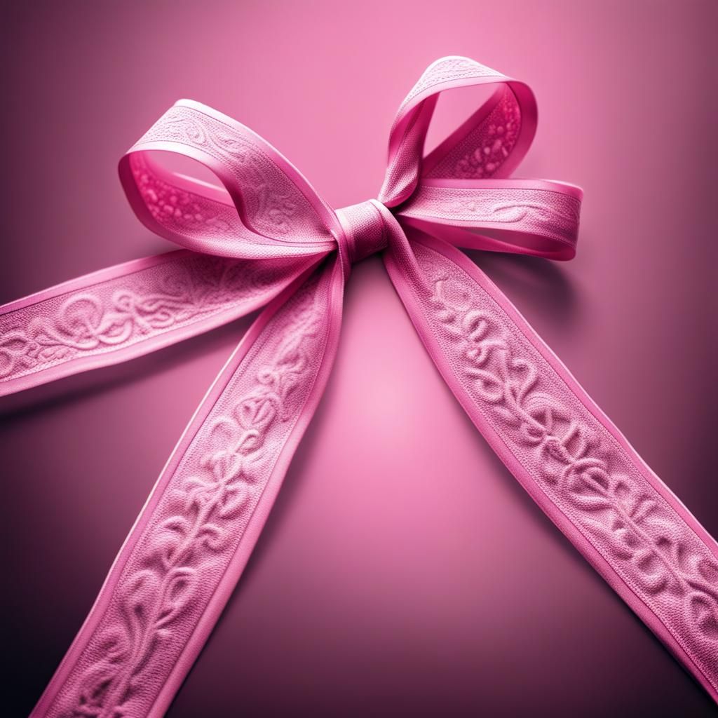 Breast Cancer Awareness Pink Ribbon in HDR