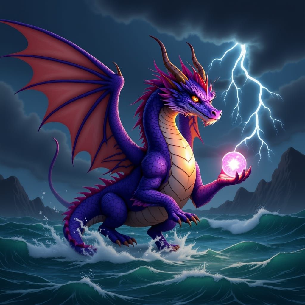 Dragon Loses Pearl in Stormy Seas