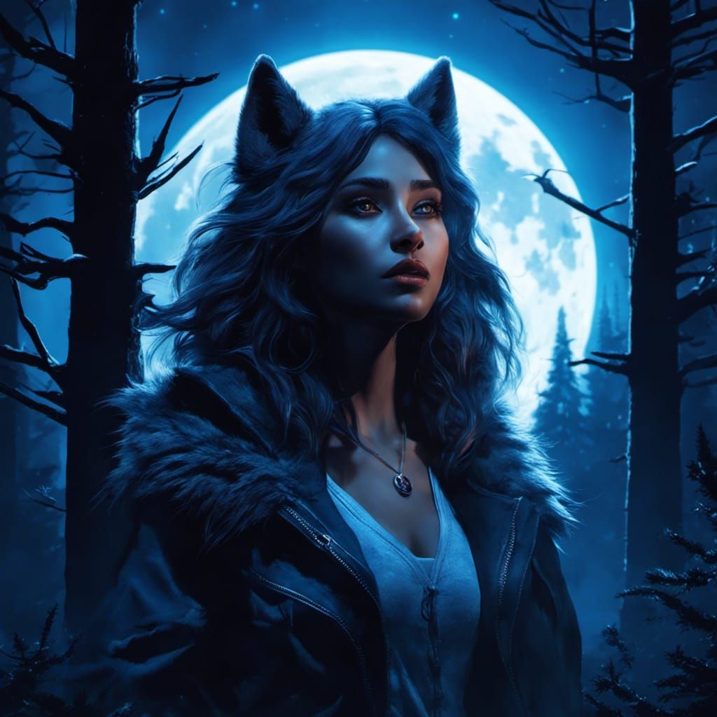 a beautiful werewolf girl - 3