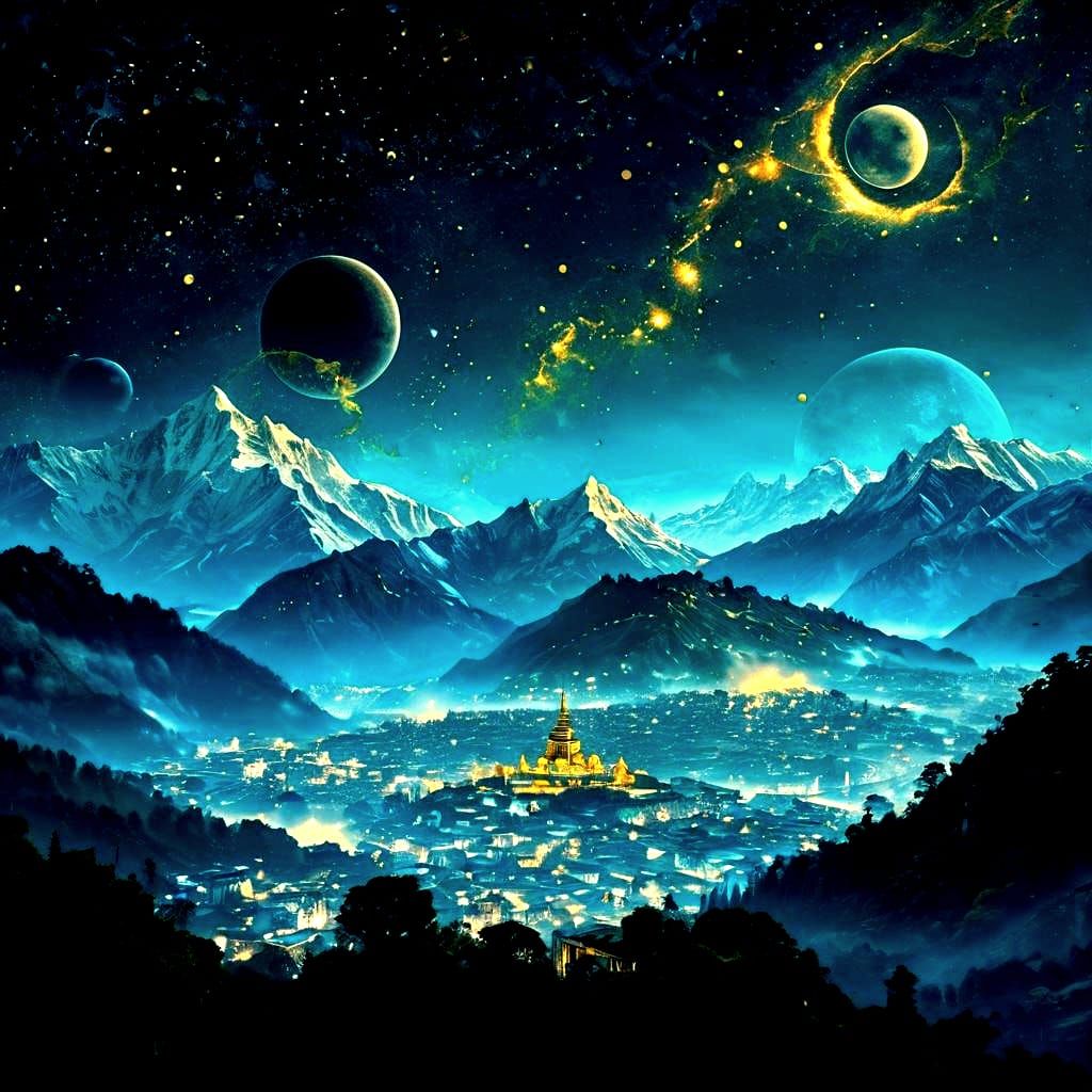 Darjeeling at night