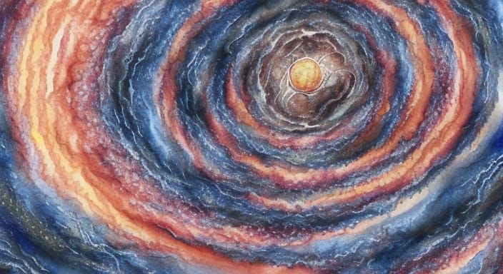 Incandescent Microorganism Travels Through Wormhole in Water...