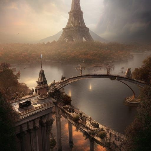 Epic Dream Realized as Digital Matte Painting