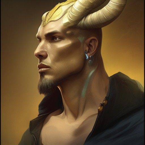 Detailed Portrait of Capricorn Man on Artstation