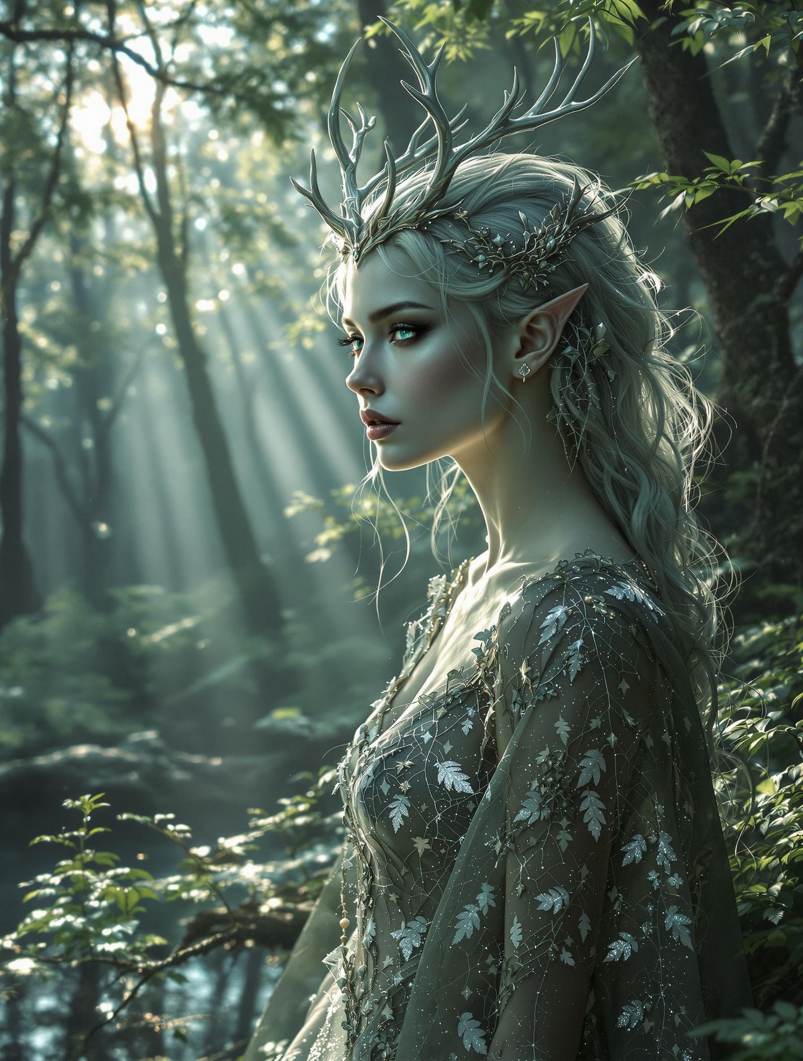 Mysterious Skogsrå Goddess Radiates Ethereal Beauty