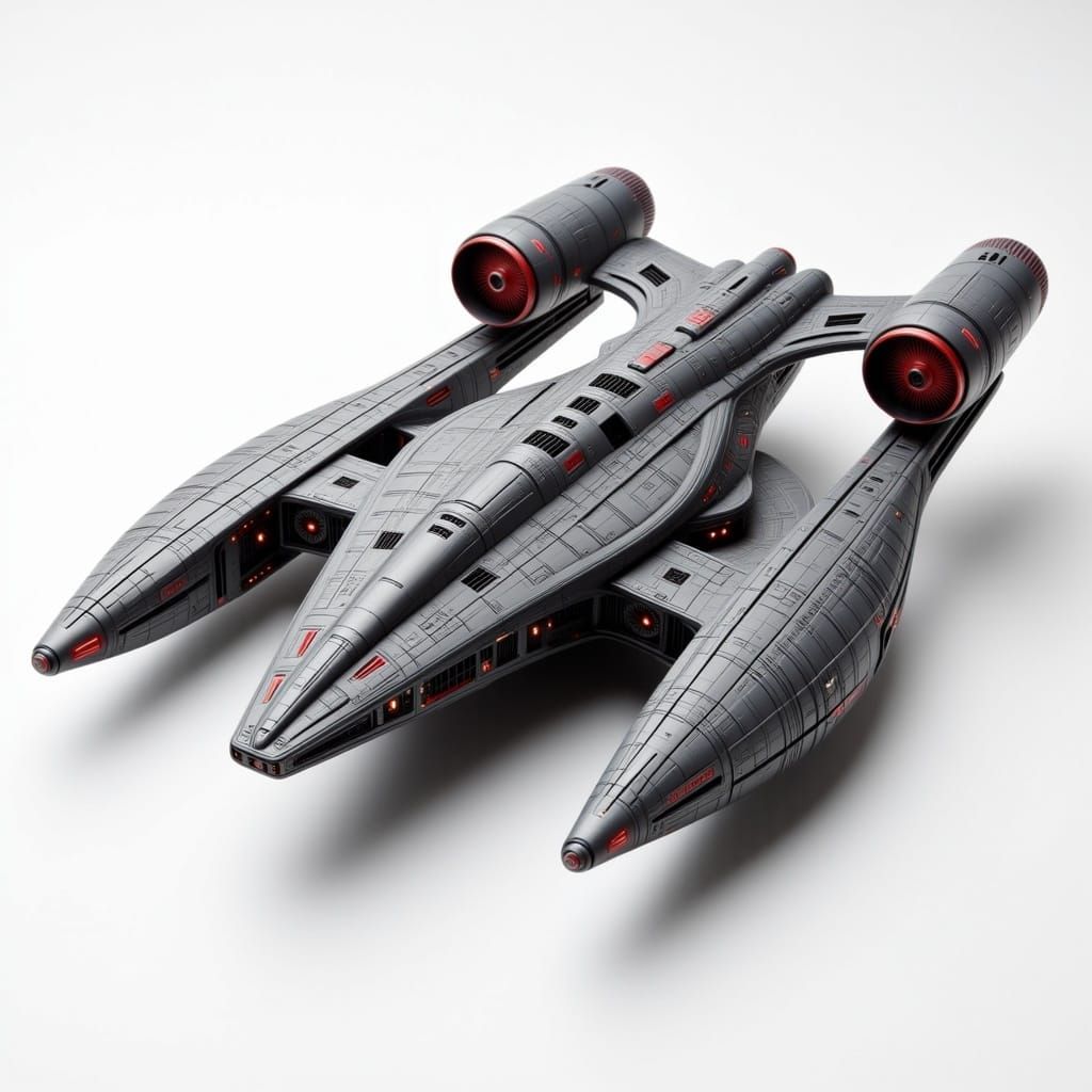 Futuristic Interstellar Ark Ship in Symmetrical Design