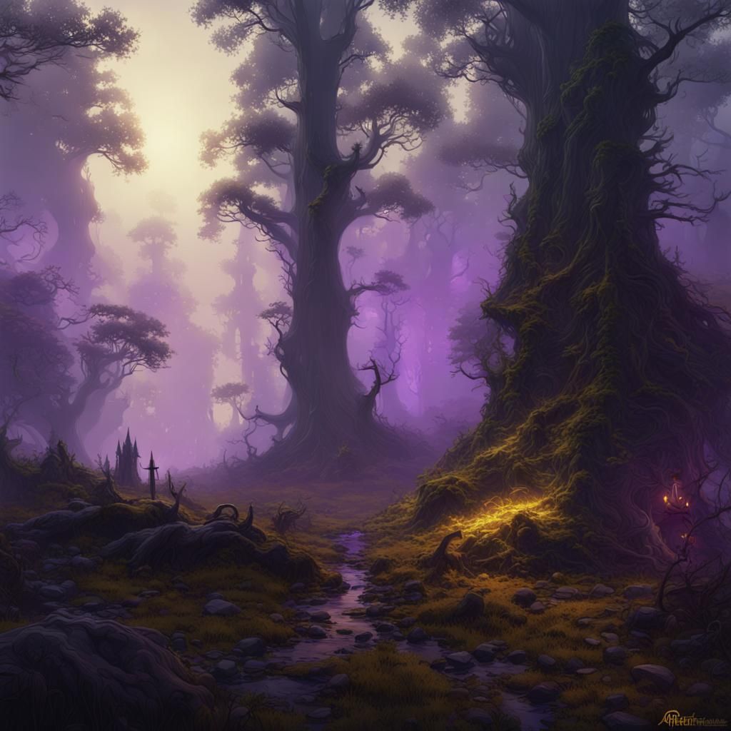 Misty Dead Forest: A Dark Fantasy Masterpiece
