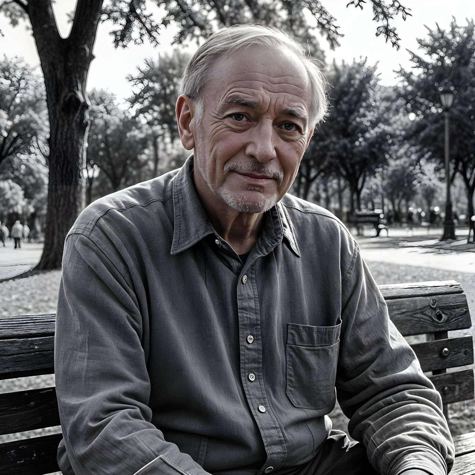 Charcoal Drawing: The Richest Person's Simple Pleasures