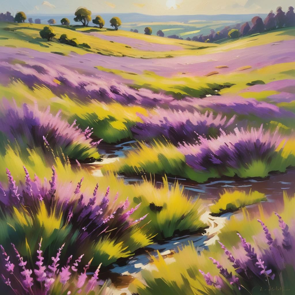 Endless fields of heather