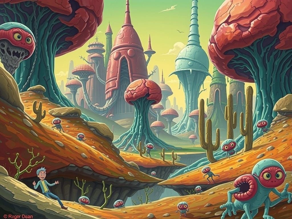 Whimsical Anatomy Fantasy World