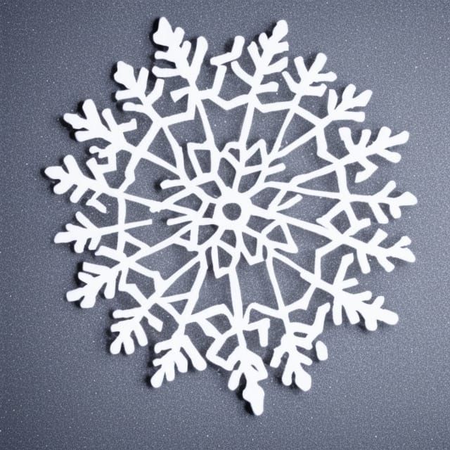 Detailed High Resolution Christmas Snowflake Design