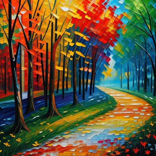 Vibrant Rustic Mosaic Patchwork in Expressionist Style