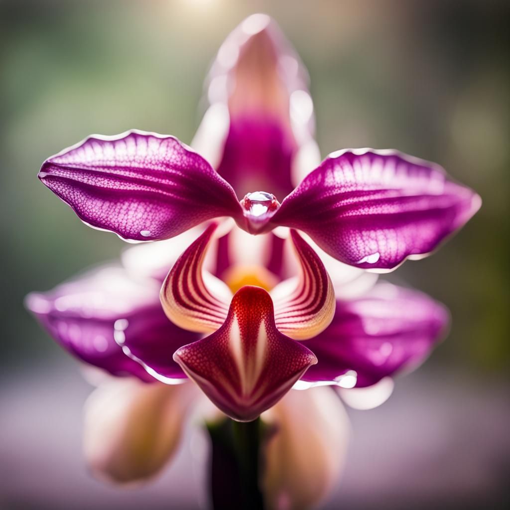 Crystal Orchid: Professional Photography with Bokeh