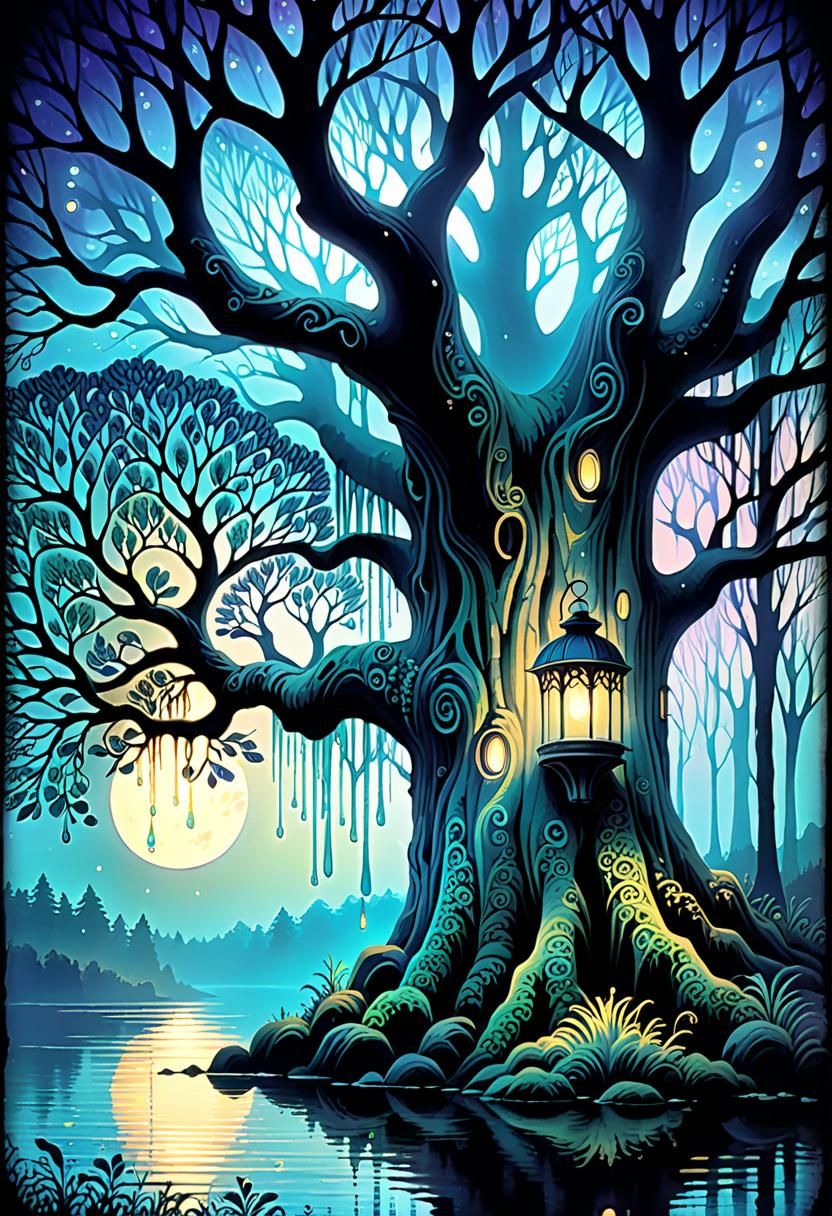 Ethereal Light Creates Dreamlike Forest Atmosphere