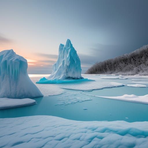 Snow-Covered Maldives Beach in Winter: A Cinematic Masterpie...