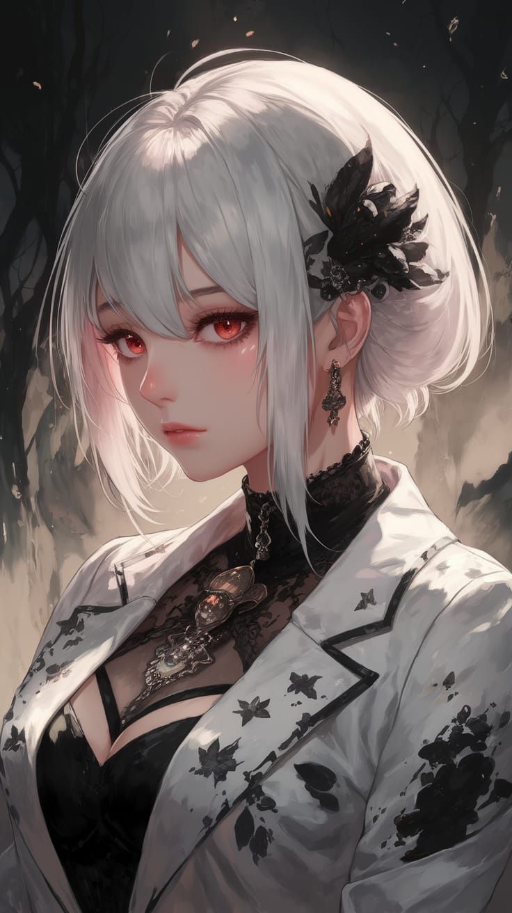 Ghostly Anime Painting in Vibrant Colors