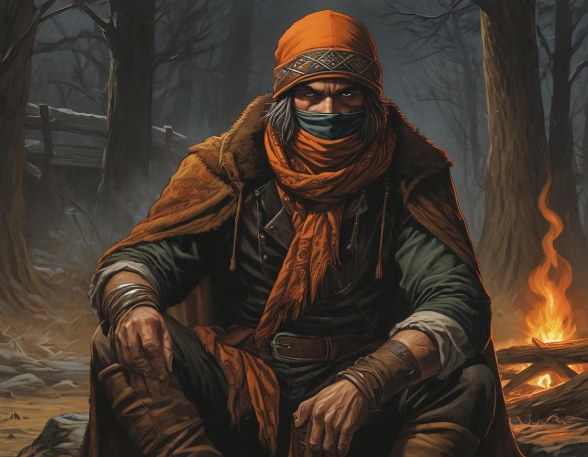 Figure by Fire in Fur, Comic Book Art