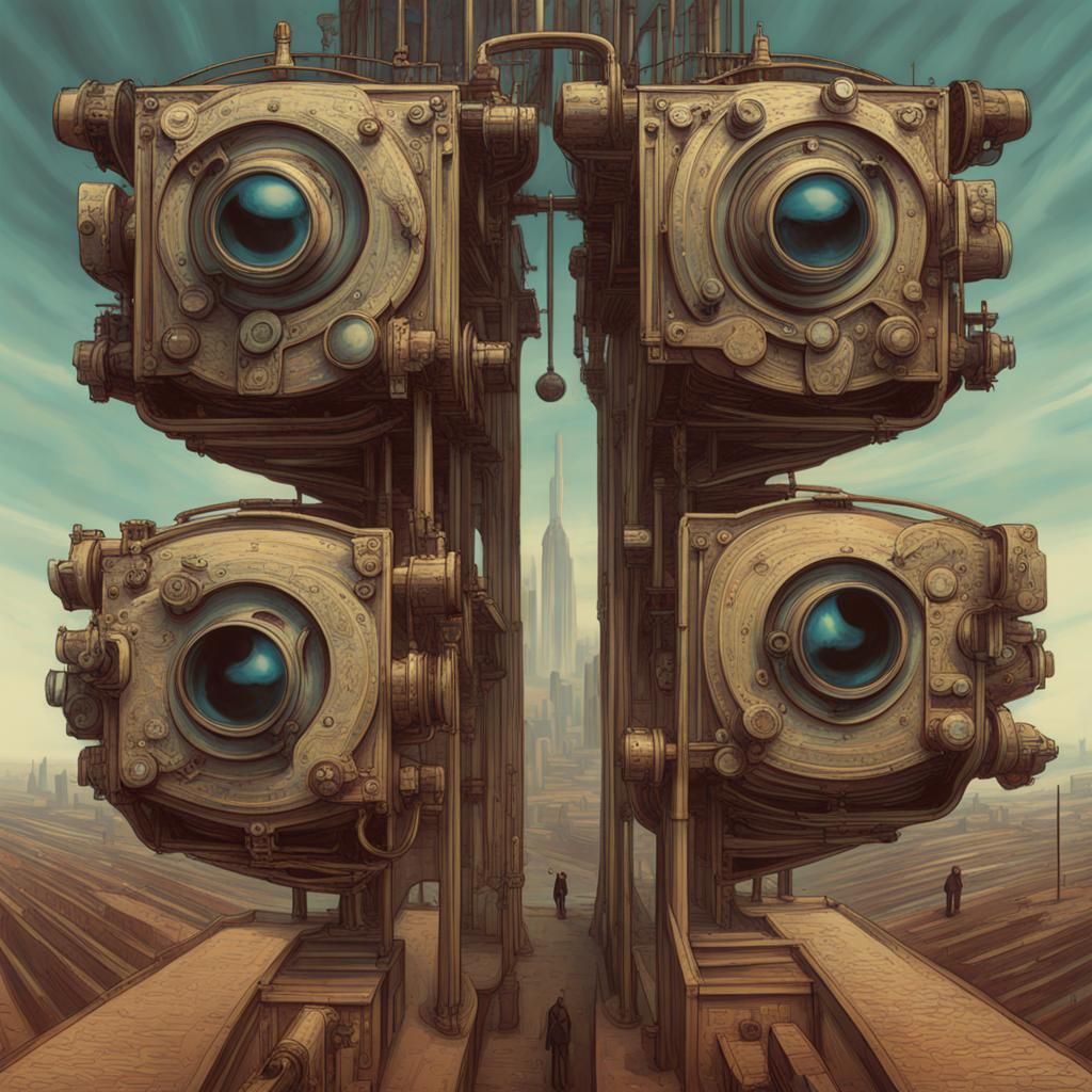 Stereoscopic Vision Illustration