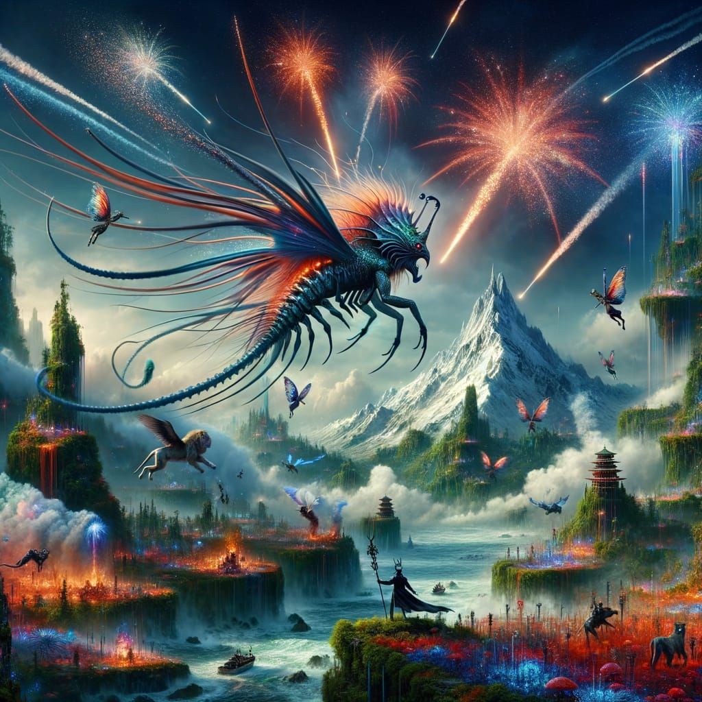 Alien Hybrid Creature Inspires Revelations Over Coral Mounta...