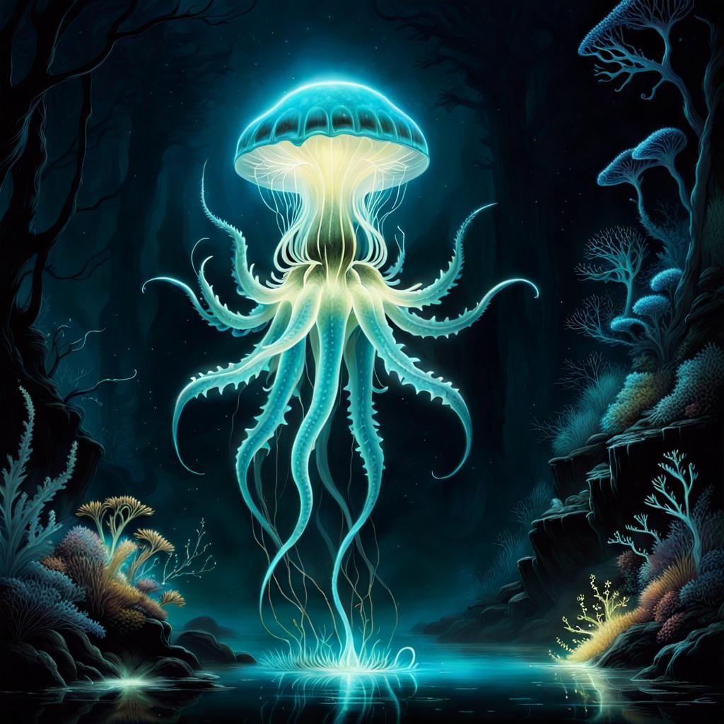 Bioluminescence ~ Imaginary Creature