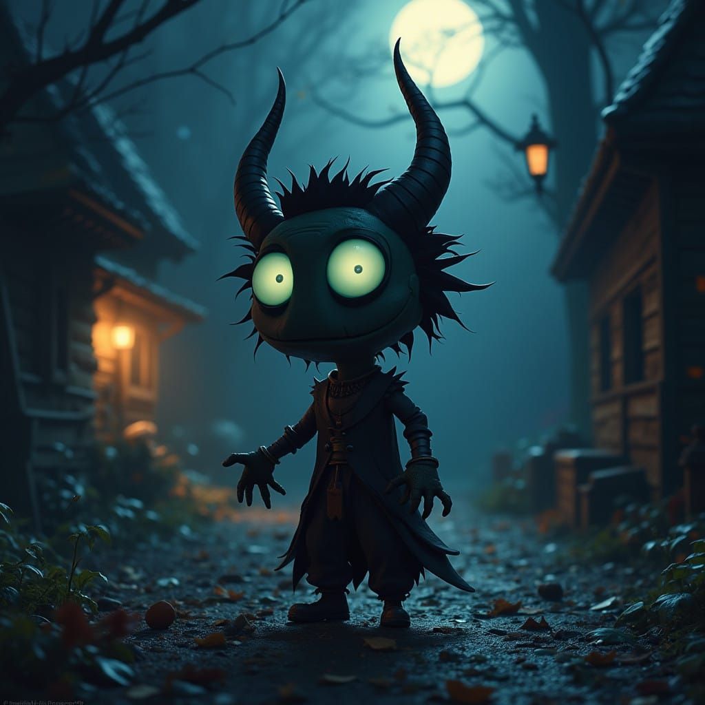 Grimdark Fantasy World in Vibrant Pixar Colors