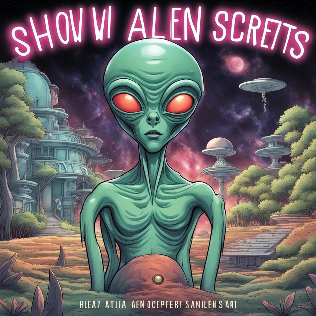Alien Secrets Revealed: Stylized Extraterrestrial Art