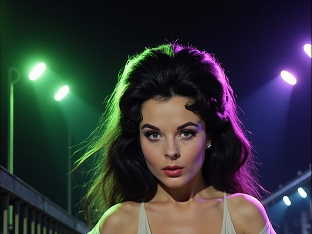 Eerie Alien Vampire Emerges from Darkness