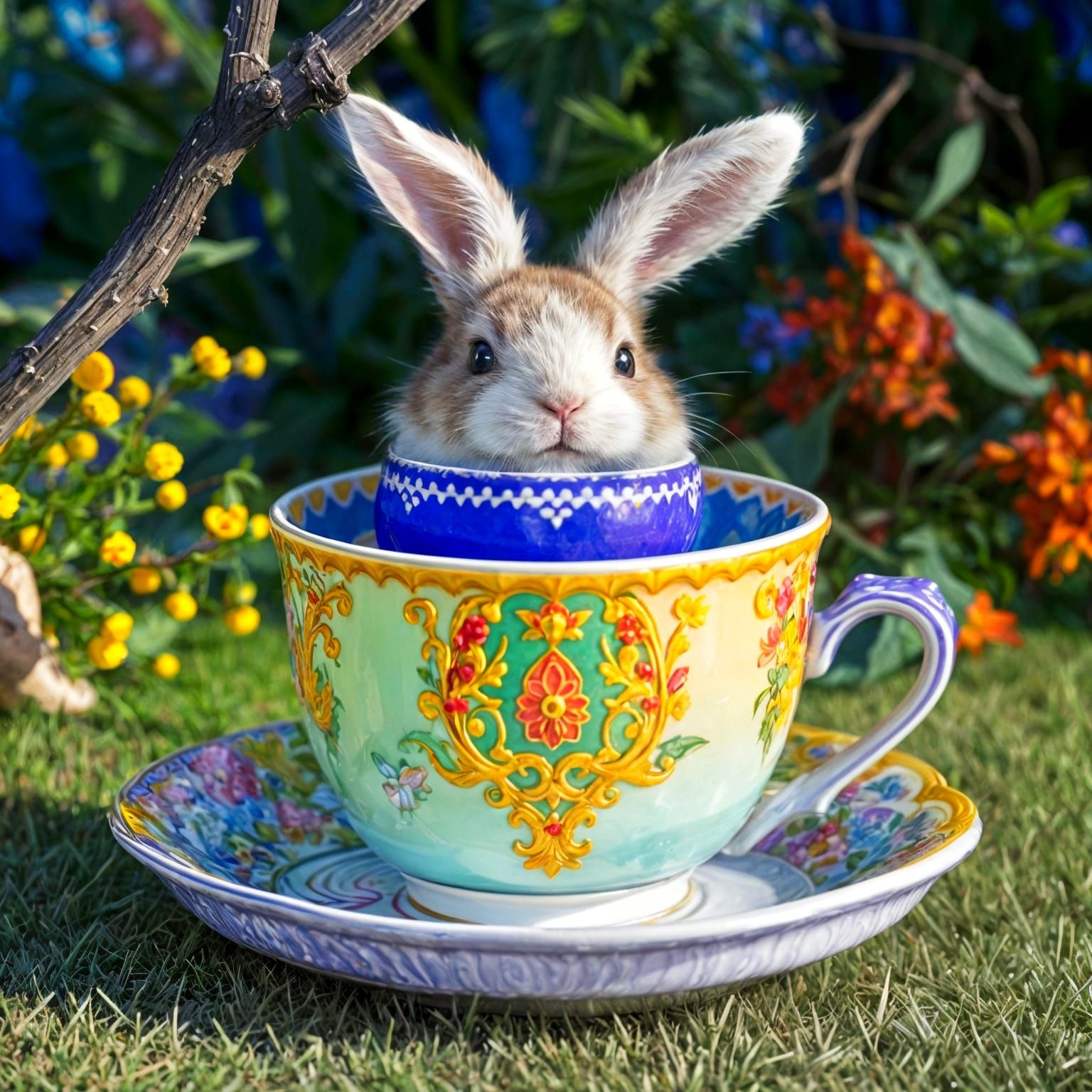 Teacup Easter Bunny of Prompt’s Past