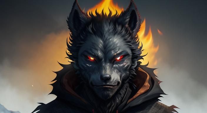 Mysterious Lycanthrope Under Starry Carpathian Skies