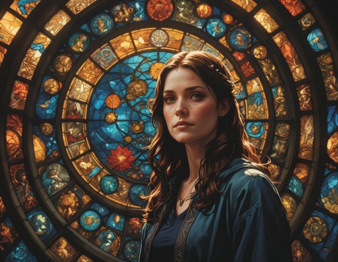 Stained Glass Comic Book Art of Morgan Webb