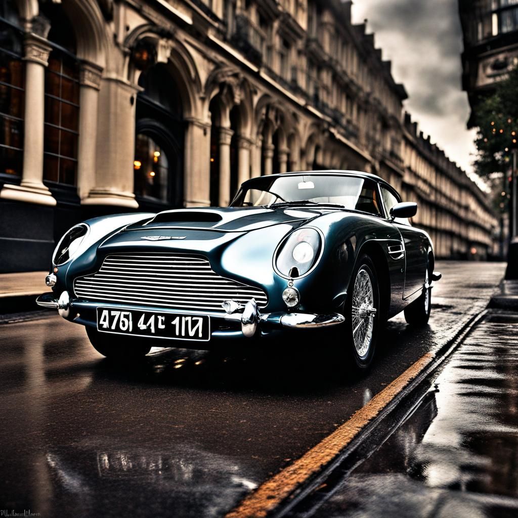 Hyperrealistic Aston Martin Car Photography in HDR