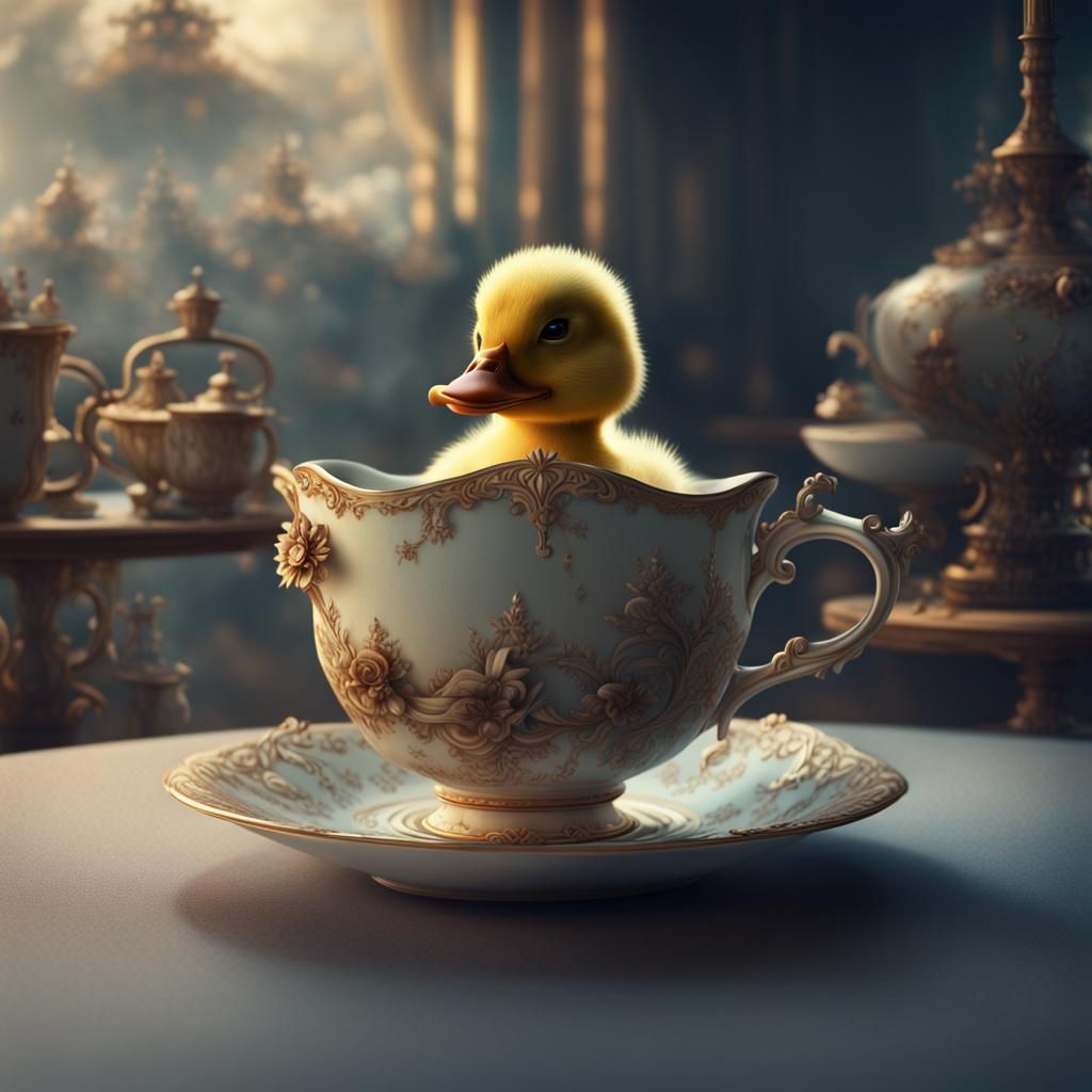 Duck in a teacup