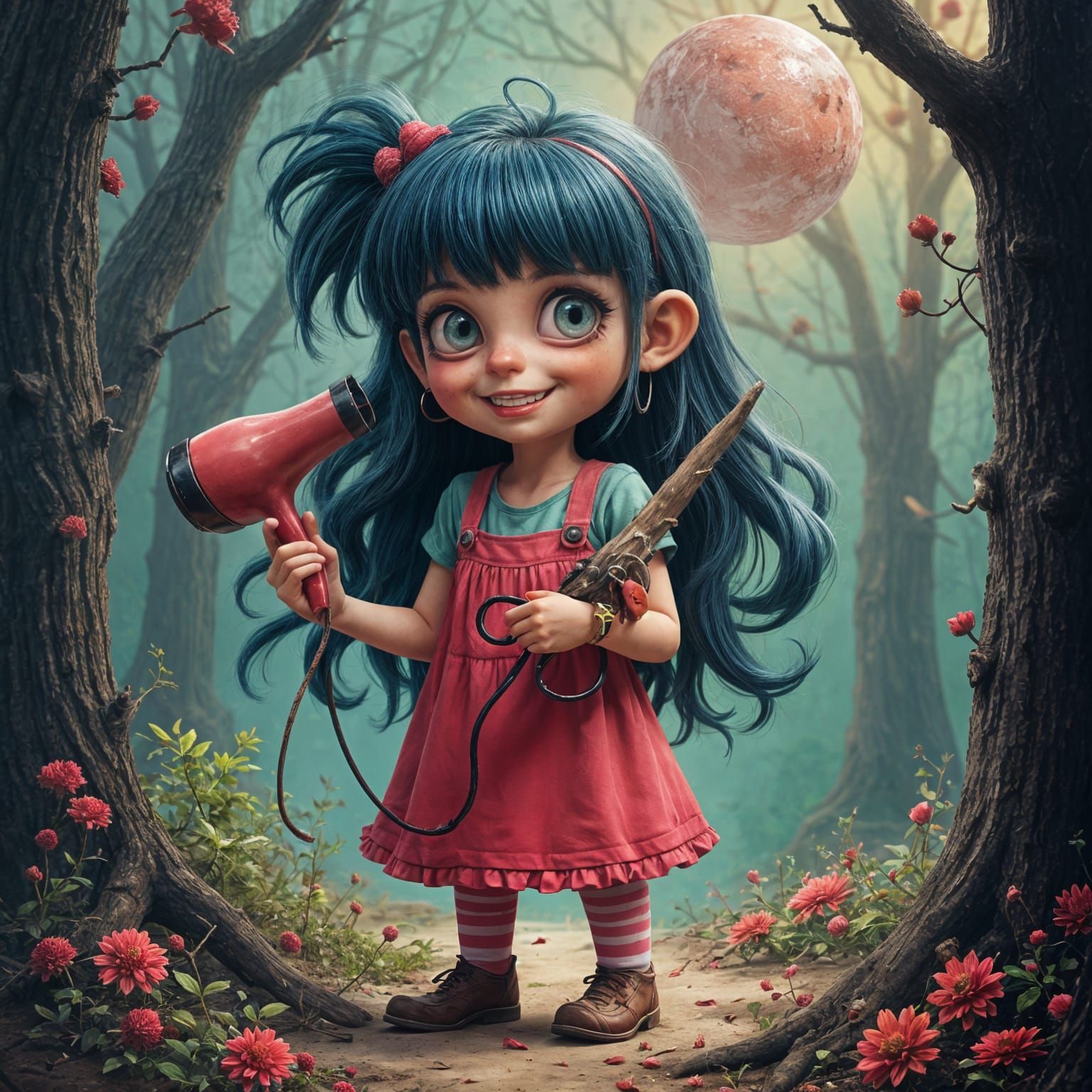 Surreal Gargbage Pail Kids Character Unveils Dark Secrets