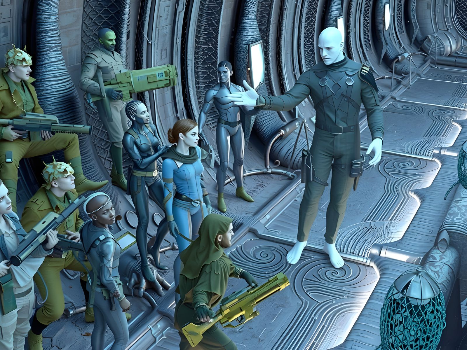 Epic Cinematic Masterpiece: Mushrooms Grow from Walls in a V...