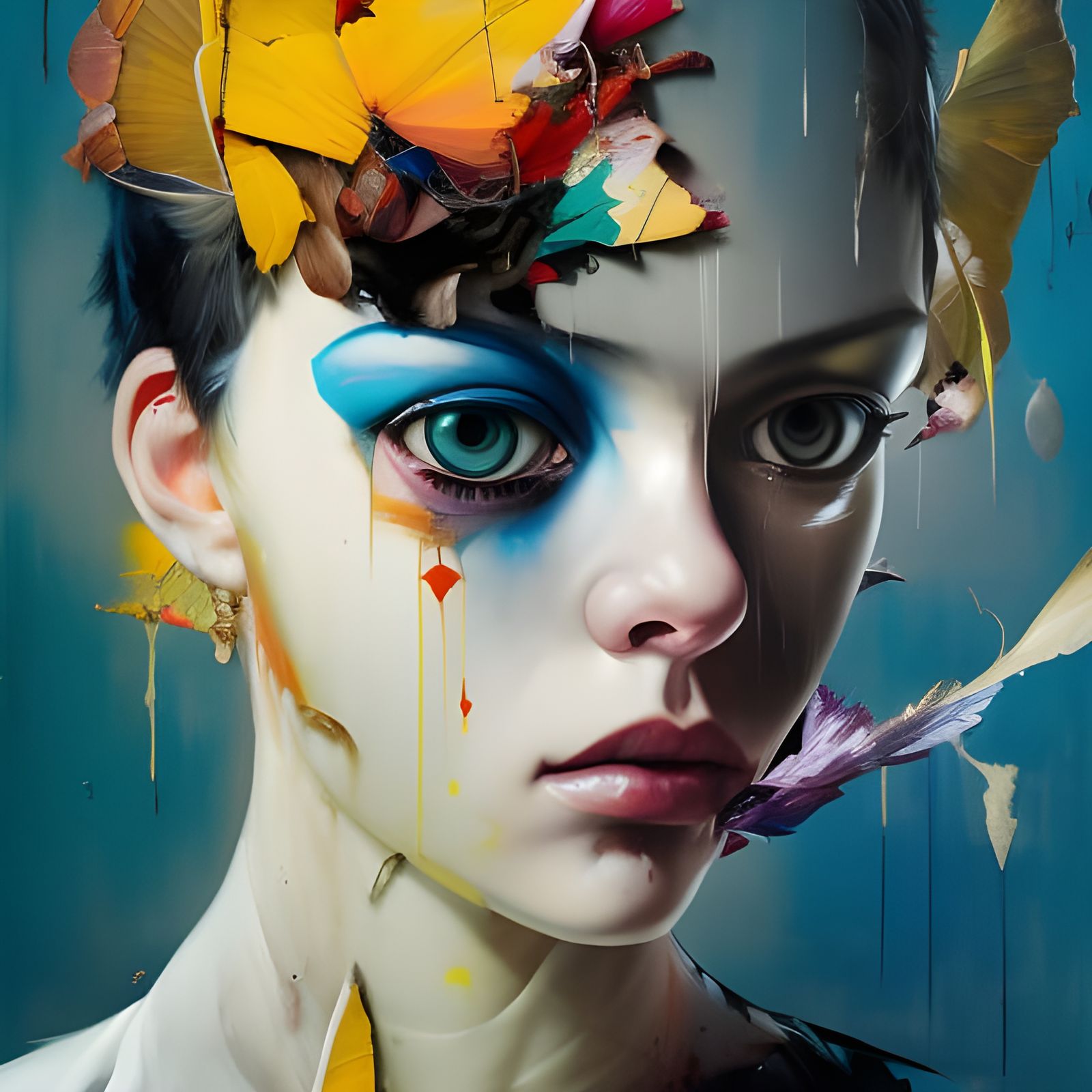 Surreal Dream Punch: Vivid Colors and Dramatic Detail