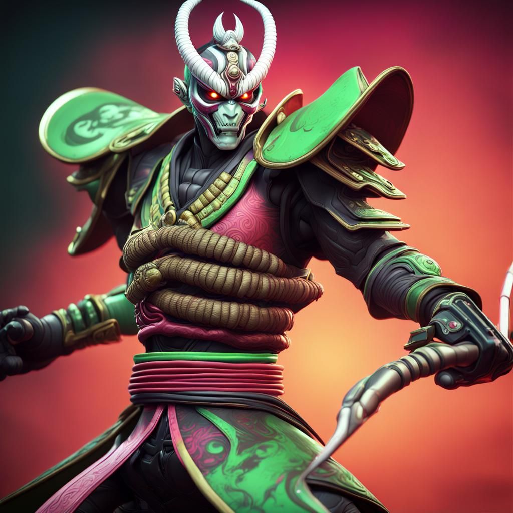 Yoshimitsu Tekken: 3D Digital Art Concept