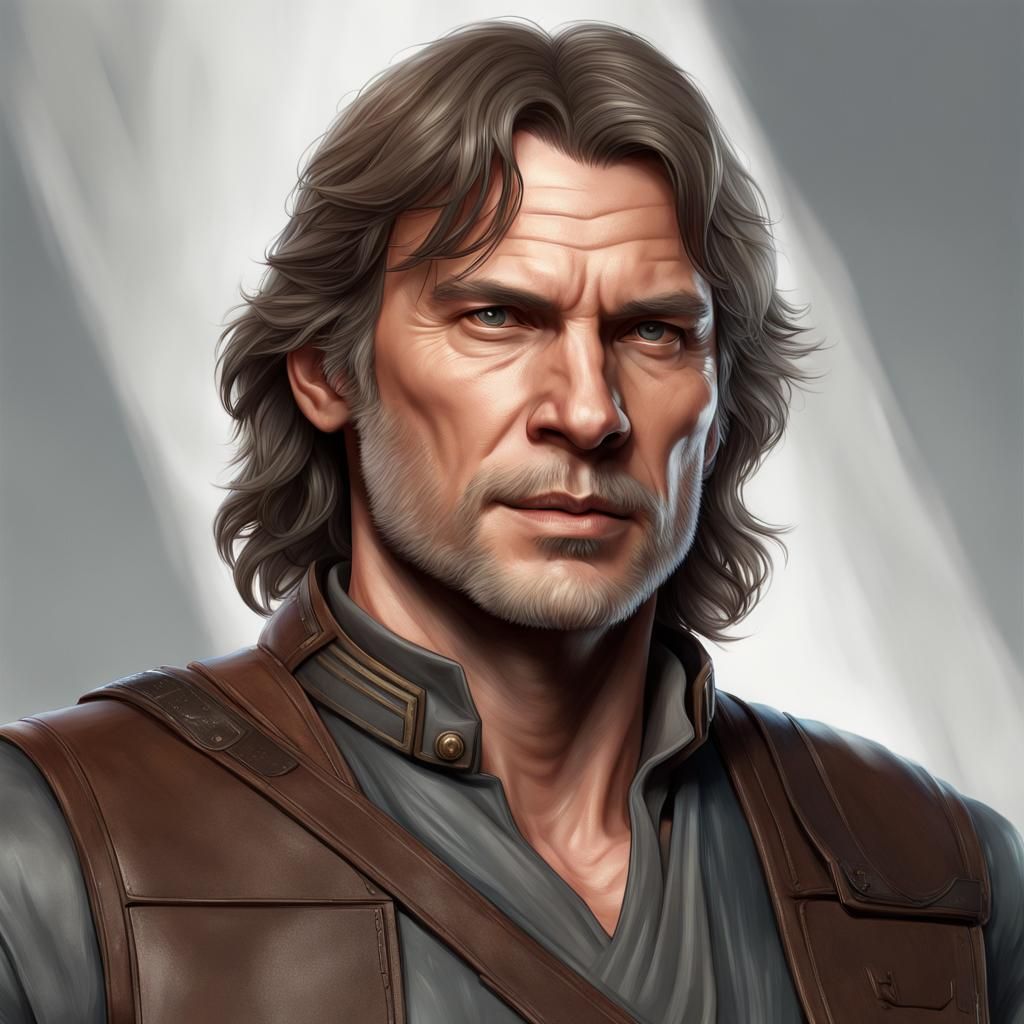 Han Solo as Aragorn: Fantasy Portrait