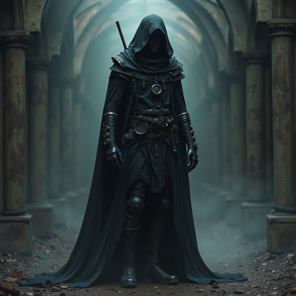 Dark Hooded Warrior