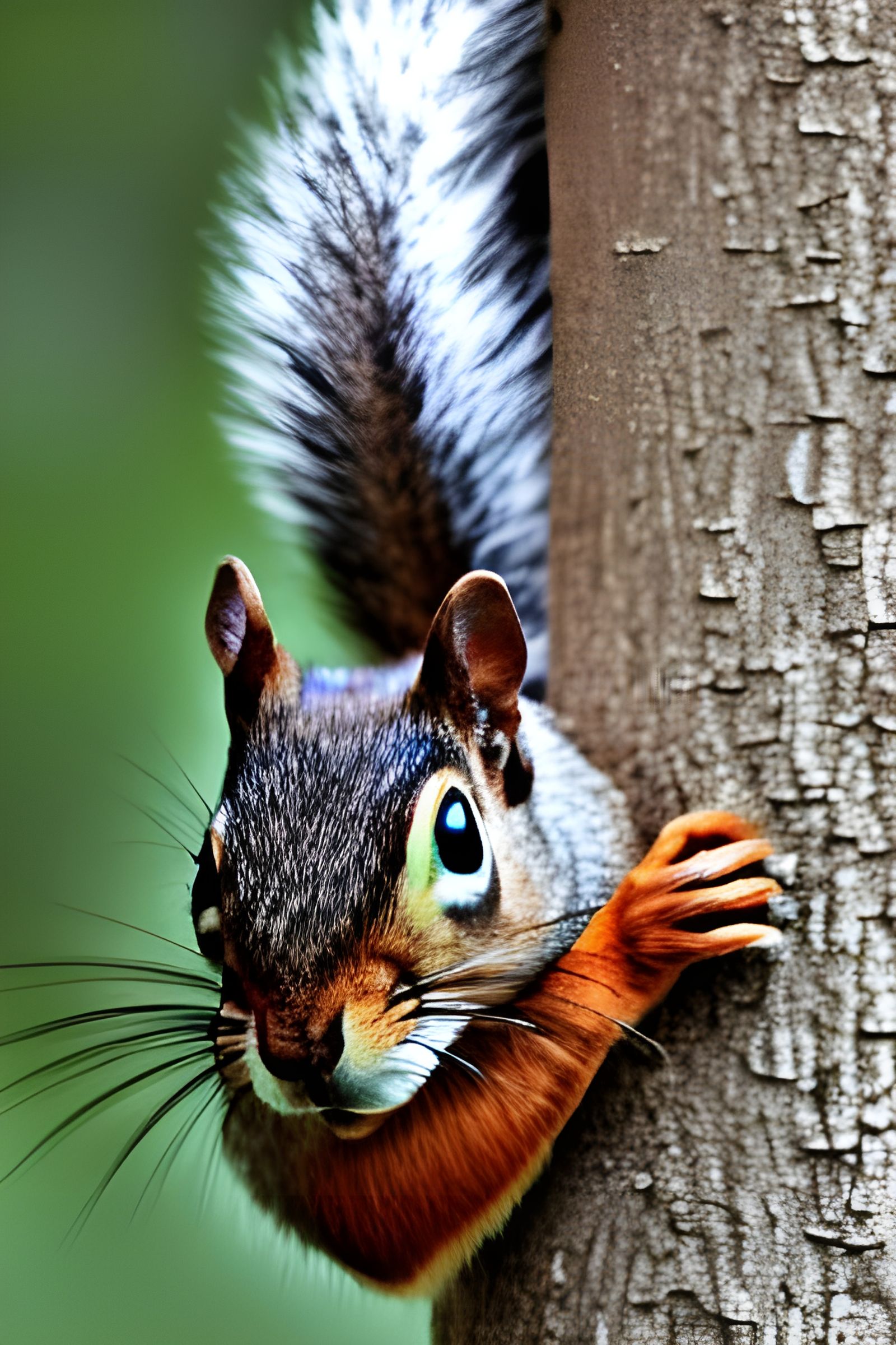 Squirrel Wearing Pants: An AI-Generated Image