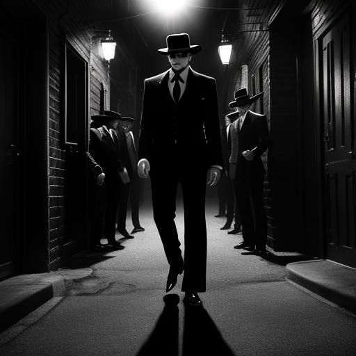 Michael Jackson Film Noir Dance in Gritty Black and White