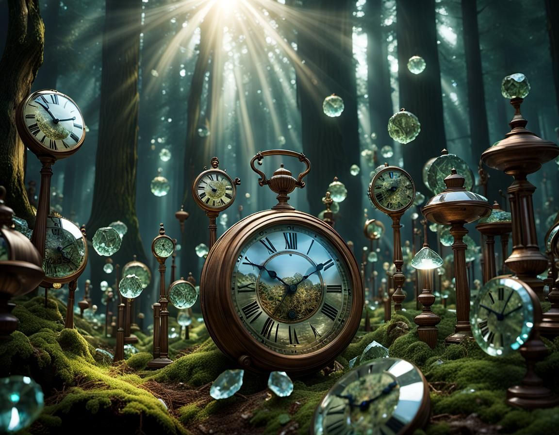 Decaying Clocks and Crystals: Allegory of Aging