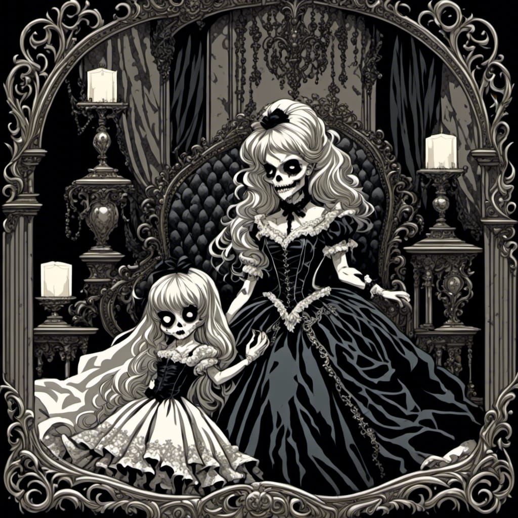 Southern Ghost Spirit in Gothic Comic Art