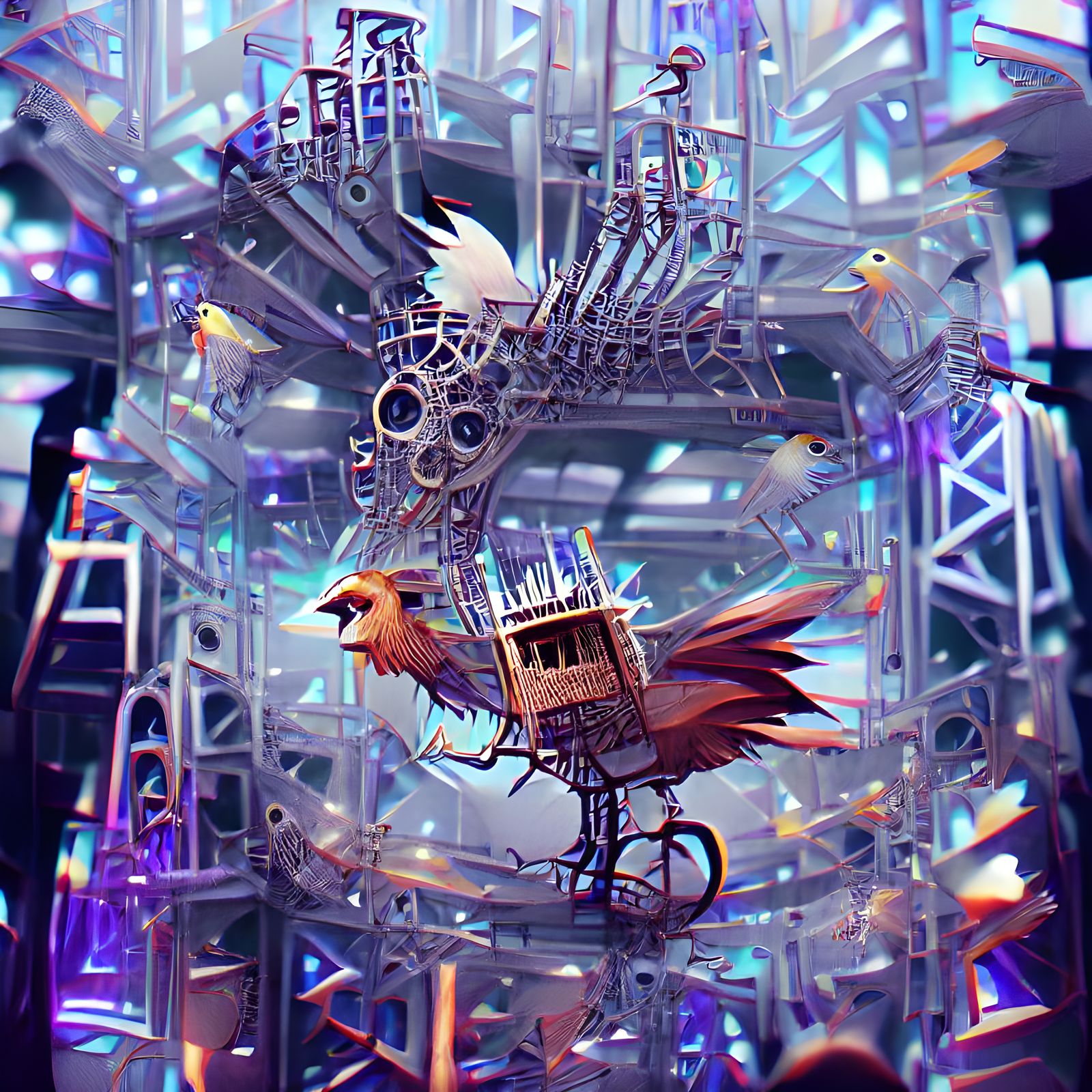 Mechanical Bird in Magical Cage