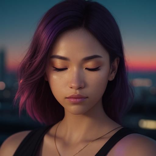 Sunset Cityscape: Cinematic Film Still in 8K