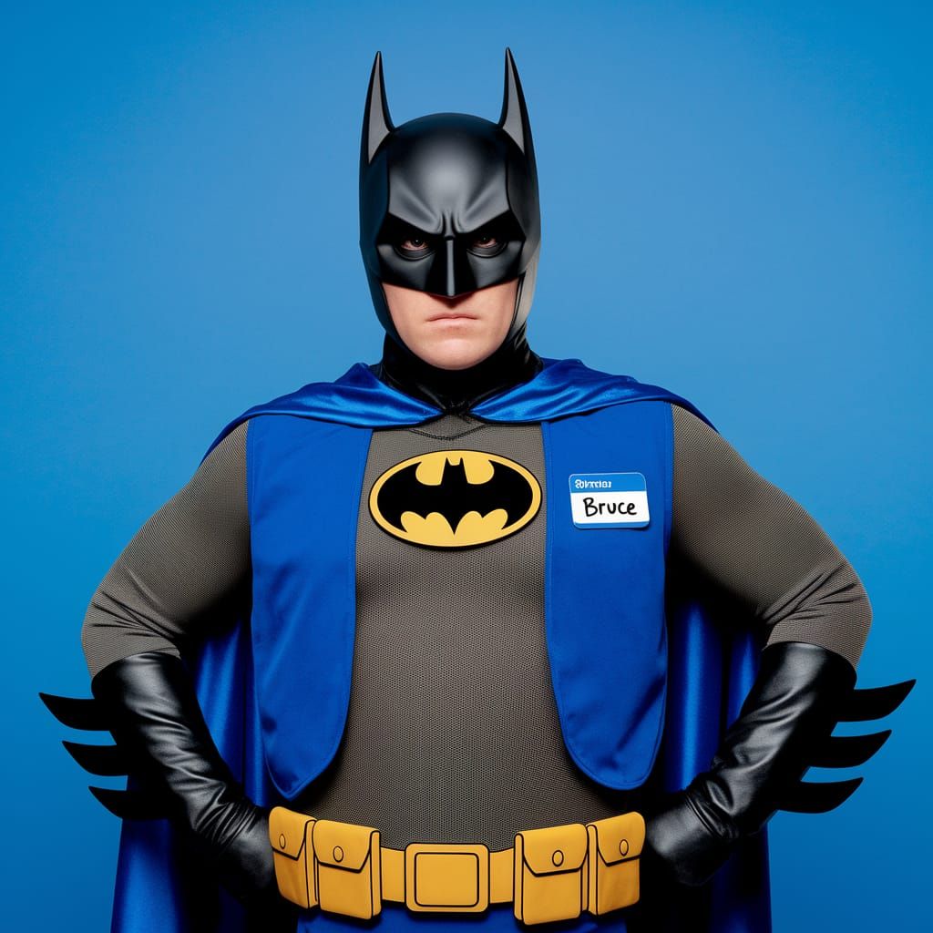 Batman Wins Employee of the Month in Full Costume